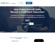 Tablet Screenshot of mycreditalert.ca